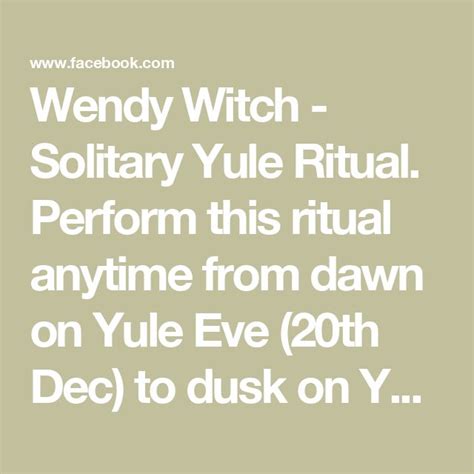 Wendy Witch - Litha Ritual For Solitaries It