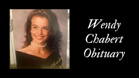 Wendy chabert obituary. Things To Know About Wendy chabert obituary. 