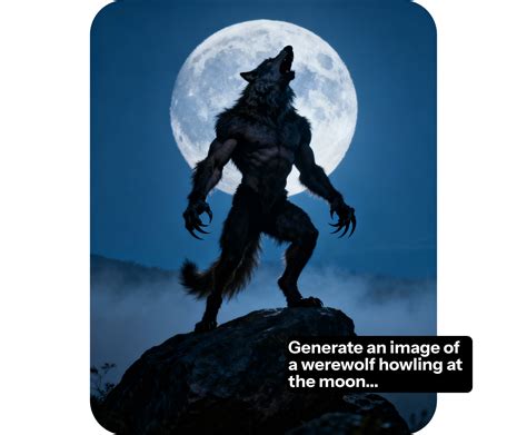Werewolf description generator.  AI Werewolf Generator (from text description) w...