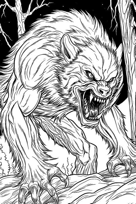 Werewolves Coloring Pages Get Coloring Pages
