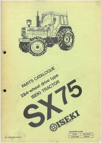 Werkstatthandbuch für iseki sx 75 traktor. - Massey ferguson mf 65 mf65 tractor i t service repair shop manual mf 19.