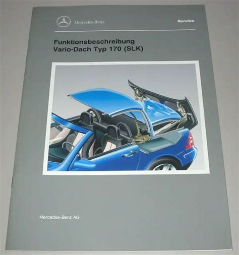 Werkstatthandbuch mercedes slk r1705