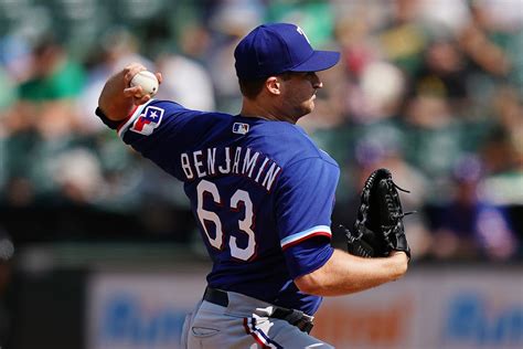 marking a career-long for shutout innings.Benjamin, 24, carried a no-hitter into the sixth. 