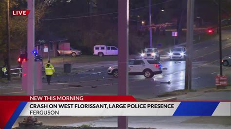 West Florissant Ave. shut down after fatal crash, suspect at large