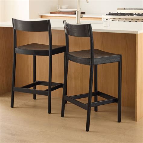 Parker Leather Bar & Counter Stools. $549. Select Options 1 to 3. Clear Options. 1. Select Component. Counter Stool - 26" Height. Bar Stool - 30" Height. 2.