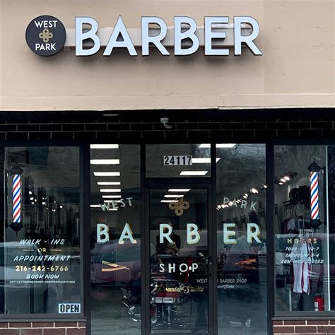 West park barber shop. See more. West Park Barber Shop. 4.0 28 reviews on. Voted #1 best barbershop by Fox8! We have 8 barbers daily and take extreme pride in offering the best haircut experience... More. Phone: (216) 252-6666. Cross Streets: Between … 