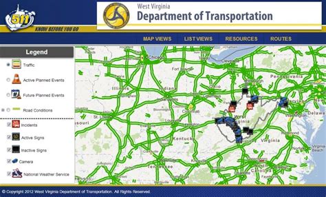 WV Road Conditions can be viewed on the WV 511 ... Transportation.wv.gov is the official Web site for the State of West Virginia and is the result of an innovative ... . 