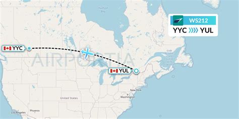 WestJet flight WS212 - Flightradar24