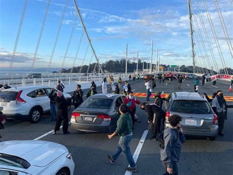 Westbound lanes of Bay Bridge closed as protesters call for Gaza ceasefire