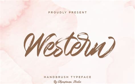 Western Handbrush Script Font Free Fonts, Script & Handwritten