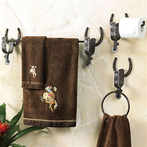 Western Image Bath Decor - Horseshoe Hardware