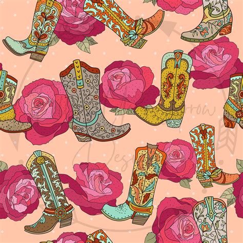 Western Seamless File Seamless Pattern Etsy