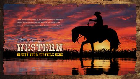 Western Themed Powerpoint Template