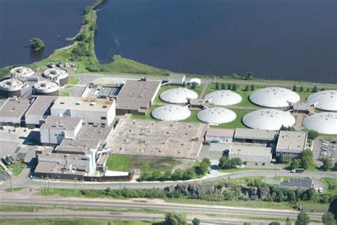 Wastewater travels to the Western Lake Superior Sanitary District (WLSSD) through the sanitary sewer system. The wastewater treatment plant at WLSSD cleans the water before it is discharged back into the St. Louis River. Water released into the river must first meet strict regulatory standards for pollutants.. 