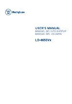 Westinghouse ld 4655vx manual del propietario. - Owners manual for 2012 jeep grand cherokee.