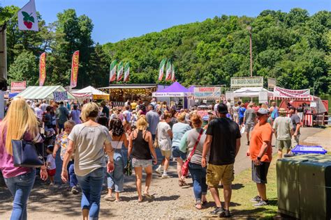 The Westmoreland Arts & Heritage Festival is still on for July 2-5, at least until organizers hear Gov. Tom Wolf’s May 8 mandates on large gatherings. Here, visitors enjoy the 2019 event at Twin .... 