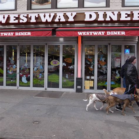 Westway diner manhattan. 452 5th Ave. #12. Hollywood Diner. Diner food all day and night in Chelsea. 574 6th Ave. #13. Tick Tock Diner. This classic 24-hour diner in New York City provides ample booth seating and menu featuring American cuisine. White and black checkered floors and shiny chrome columns complete this all-American experience. 