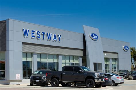 Westway ford. All-wheel drive is an excellent addition to any Ford truck, sedan, SUV, or crossover. With all-wheel drive, a vehicle will get superior fuel economy, towing power, and traction. You can find your next vehicle with all-wheel drive today at our dealership, where you can browse through a large selection of new and used cars to find a Ford with all-wheel drive that meets your budget and driving ... 