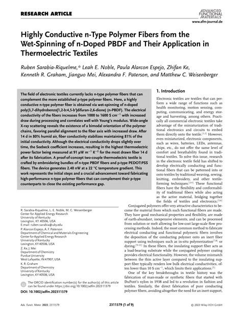 Wet‐spinning and applications of functional fibers ... - ResearchGate