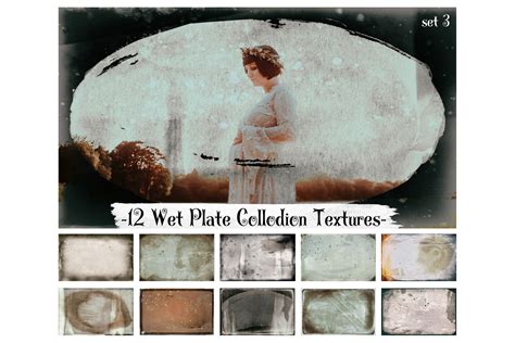 Wet Plate Overlays, Textures & Photoshop Actions