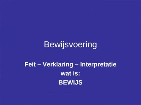 Wettelijke bewijsvoering