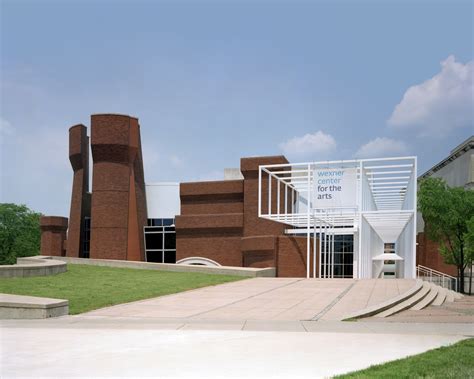 Wexner center. The Wexner Center for the Arts is located on the east side of the campus, at 871 North High Street and East 16th Avenue 1850, occupying 8.1 acres and nestled amidst the Mershon Auditorium and Weigel Hall in Columbus, Ohio, United States. 