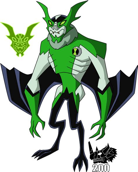 Whampire is the Omnitrix's DNA sample of a Vladat from the planet Anur Vladias in the Anur System in 5 Years Later. Whampire is a bat-like alien with a green and black cowl that covers his eyes and chin. He wears a white, green, and black jumpsuit. Whampire has pale white skin and black wings extending from his arms. He has gray fur growing around his neck. The Omnitrix symbol is on his left ...