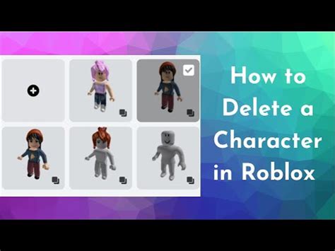 What Is The Roblox Mobile Character Delete Process?
