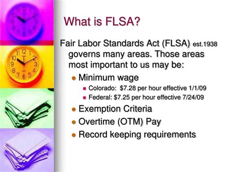 The FLSA defines the job duties that constitute exempt positions. Defining an employee as full time or giving them a related job title isn’t enough. Family and Medical Leave.. 