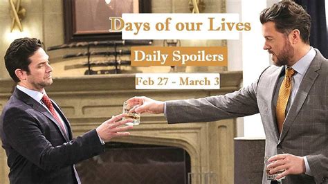 What's happening on days of our lives next week. Things To Know About What's happening on days of our lives next week. 