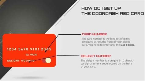 What's the delight number on doordash card. On the Account page, look for “Did DoorDash give you a payment card?” at the top and tap it. Now, it’s time to input your Red Card details: enter the Delight number and the last four digits of the card number. Finally, hit the “Activate” button, and voilà! Your DoorDash Red Card is ready to go. Activating Your Red Card on Android 