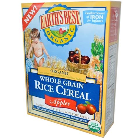 What Age For Earth’s Best Whole Grain Rice Cereal