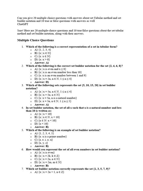 What Are Multiple Choice Discrete Questions