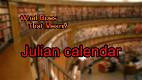 What Calendar Means YouTube