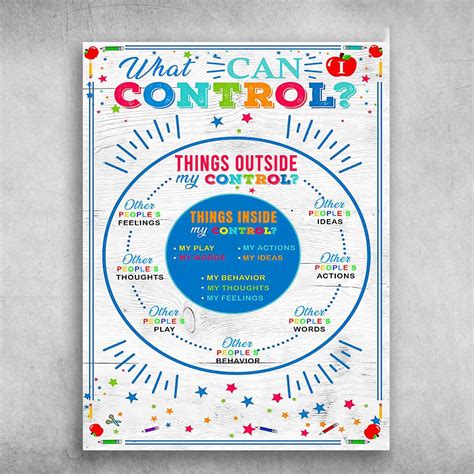 What Can I Control Things Outside My Control Portrait Poster Canvas