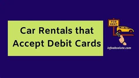 What Car Rentals Accept Debit Cards