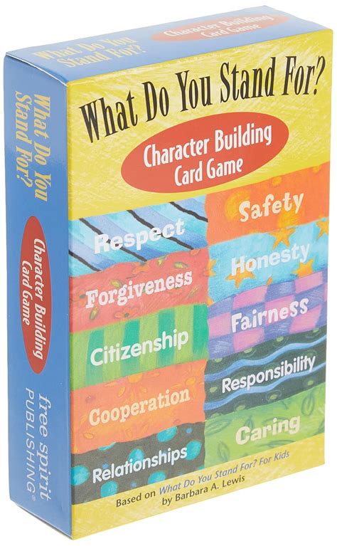 What Do You Stand For Character Building Card Gam