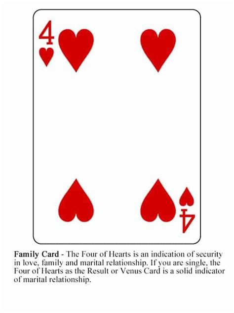 What Does A 4 Of Hearts Mean