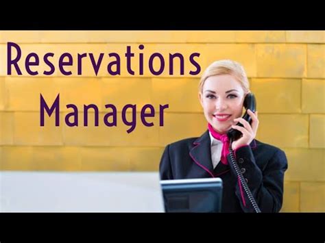 What Does A Reservations Manager Do - Zippia