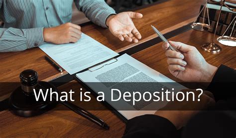 What Does Deposition Mean In Laws