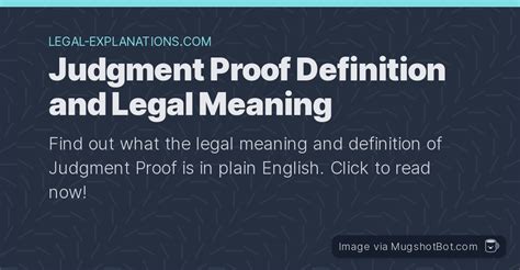 What Does Judgement Proof Mean Edit & Share airSlate SignNow