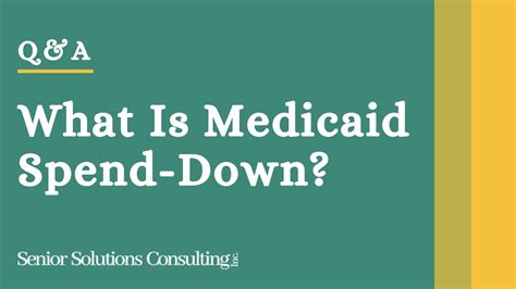 What Does Medicaid “Spend Down” Mean? - YouTube