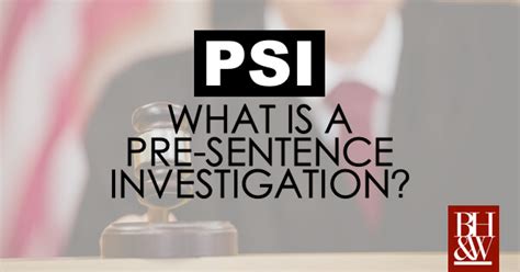 What Does Psi Stand For In Court