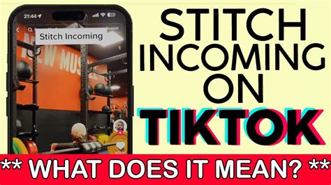 What Does Stitch Incoming Means? Tiktok Stitch Term 2024