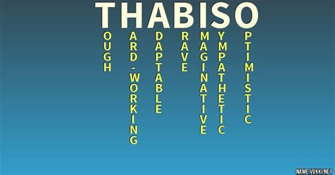 What Does Thabiso Stand For? Thabiso Meaning Of Name