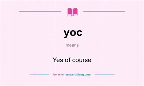 What Does Yoc Stand For