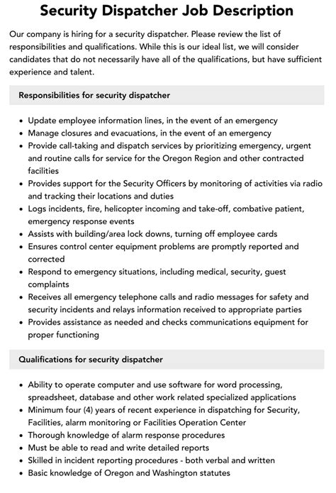 What Does a Security Dispatcher Do? (Salary, Job Description, & m…