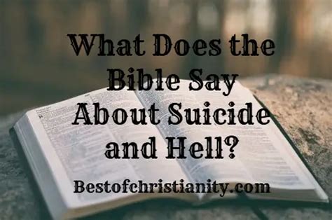 What Does the Bible Say About Suicide?