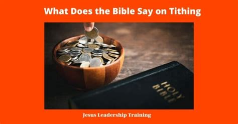 What Does the Bible Say on Tithing Tithe Tithes PDF Quiz