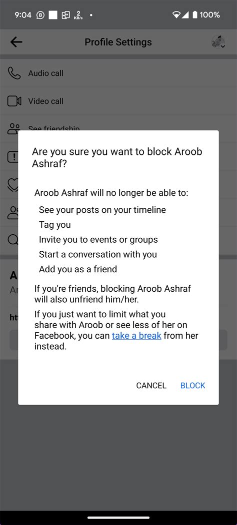What Happens When You Block Someone on Facebook 